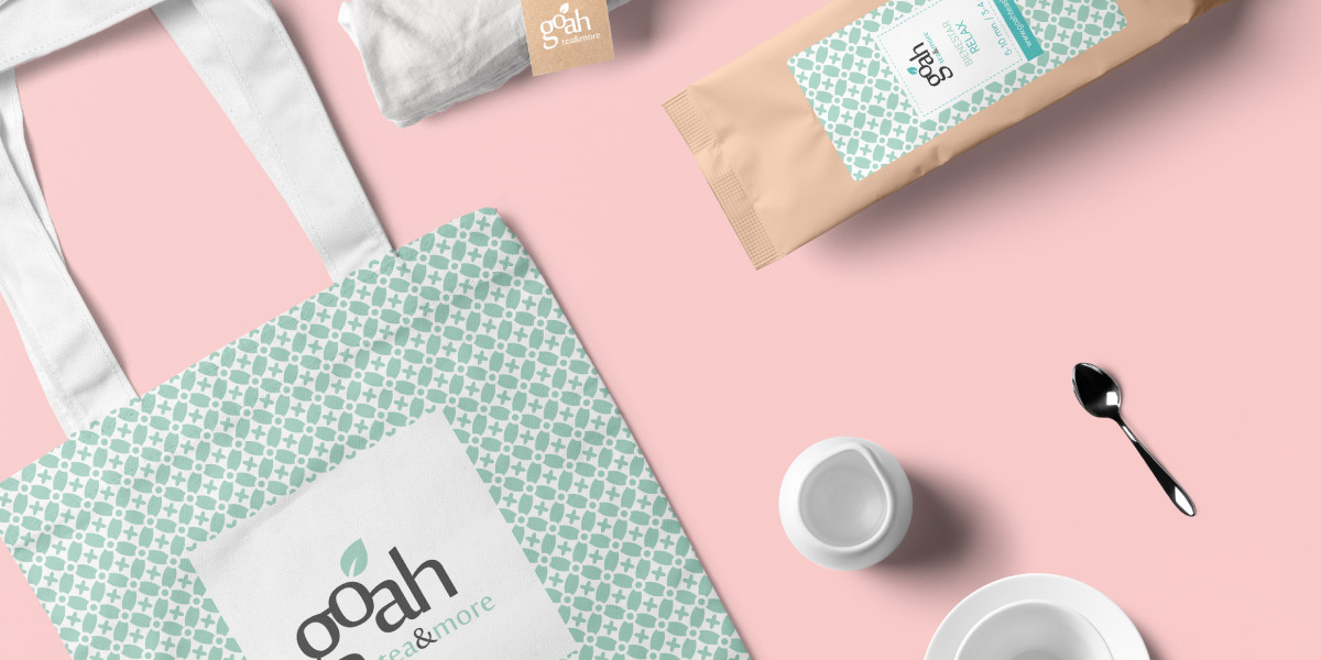 Diseño marca tienda de té