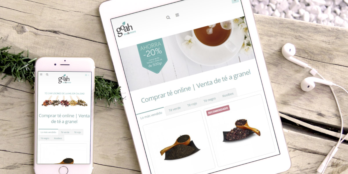 Diseño web tienda de té
