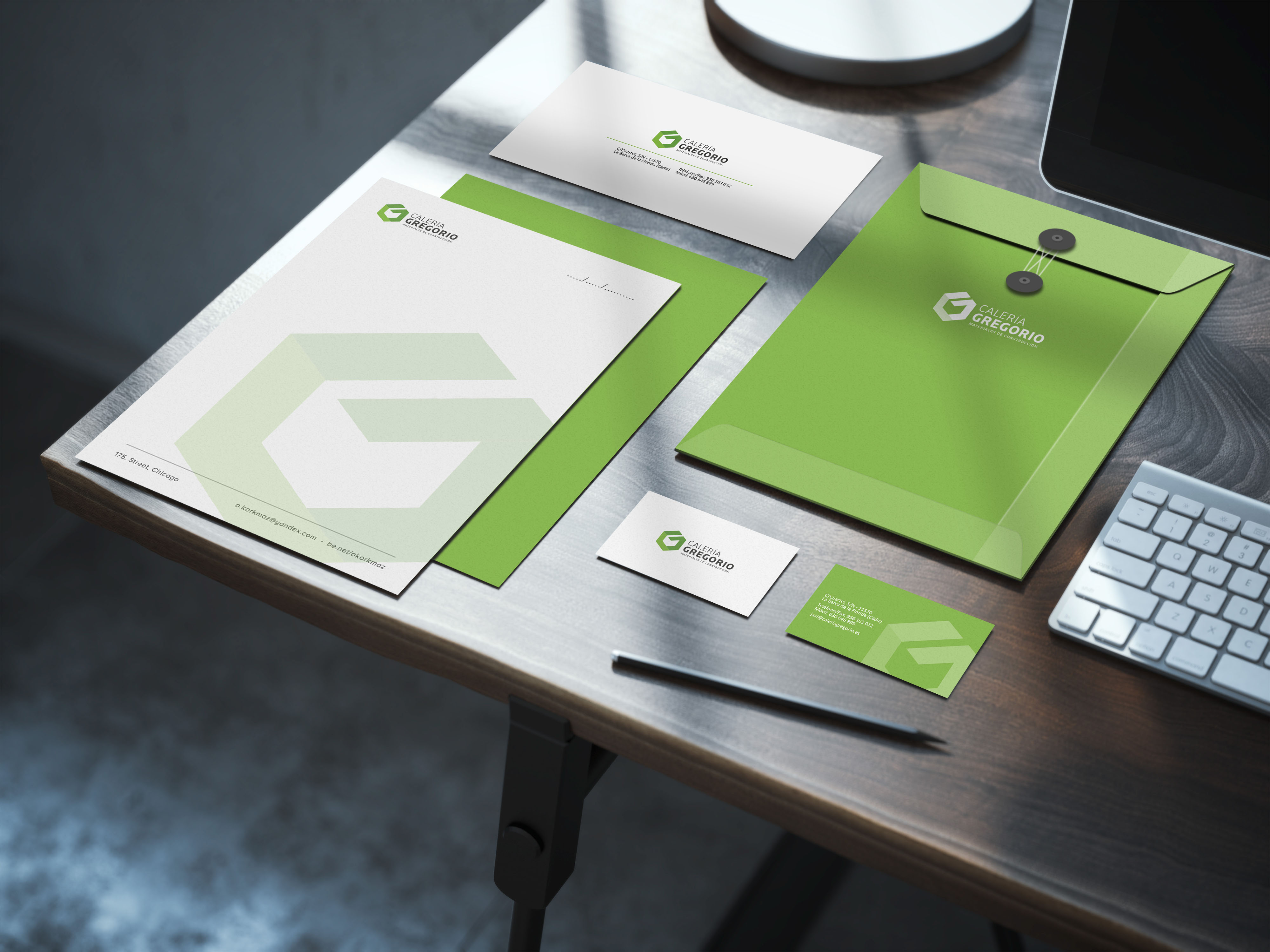 Diseño identidad empresa materiales construcción
