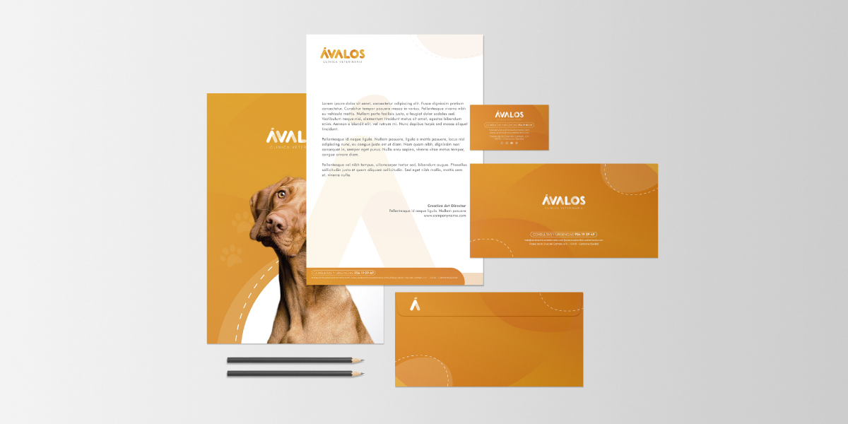 Diseño branding clínica veterinaria
