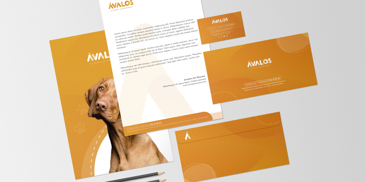 Diseño branding clínica veterinaria